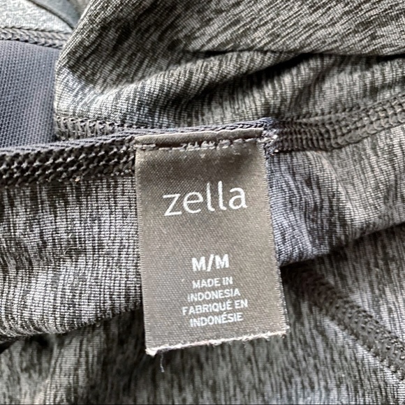 Zella Strappy Mesh Shelf Bra Active Tank in Grey - Picture 7 of 7